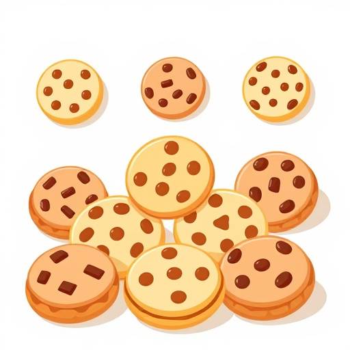 Illustration of various cookie types and their functions on a website.